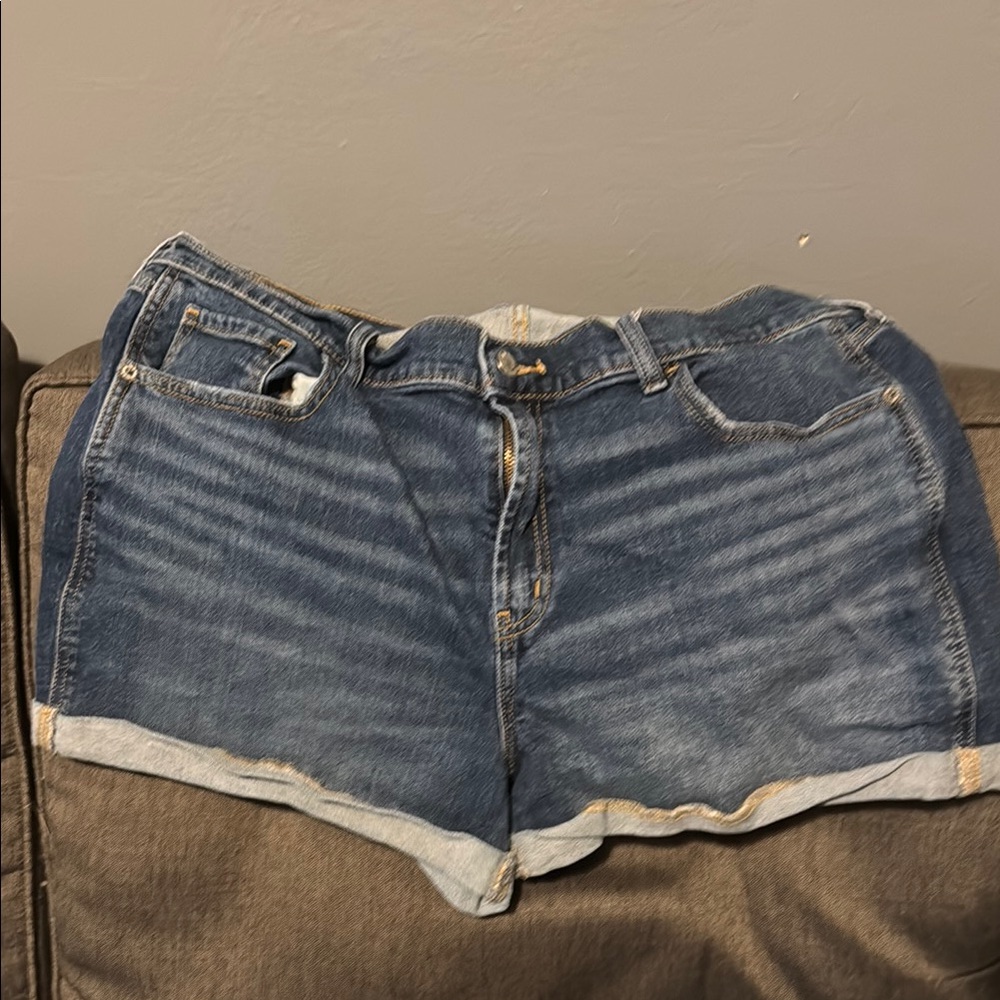 Old Navy Blue Jean Shorts with Cuffed Hem